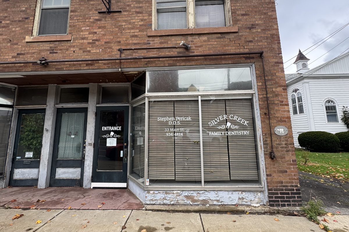 Silver Creek Family Dentistry storefront at 33 Main St., Silver Creek, NY